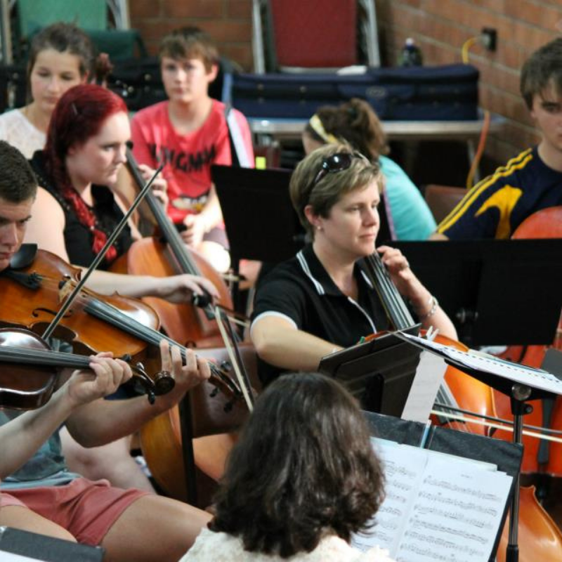 South Burnett Community Orchestra performing on Anzac Day