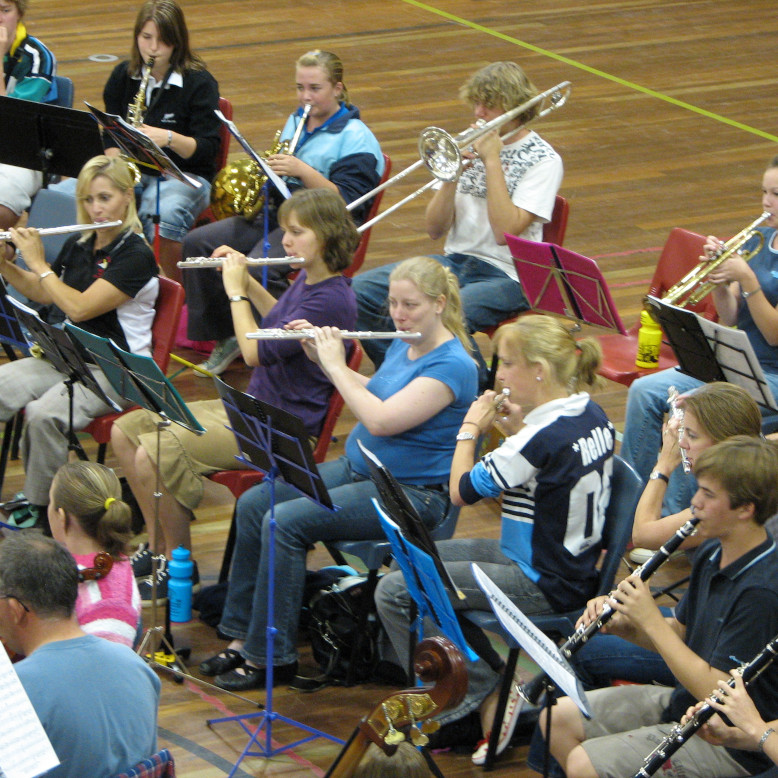 South Burnett Community Orchestra performing on Anzac Day